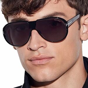 Tom Ford Sunglasses TF1072 01B Vincenzo, Authentic